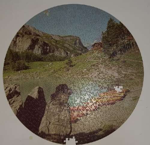 THE ARROW CIRCLE 500 PIECE PUZZLE 3 PIECES MISSING GREAT BUILD